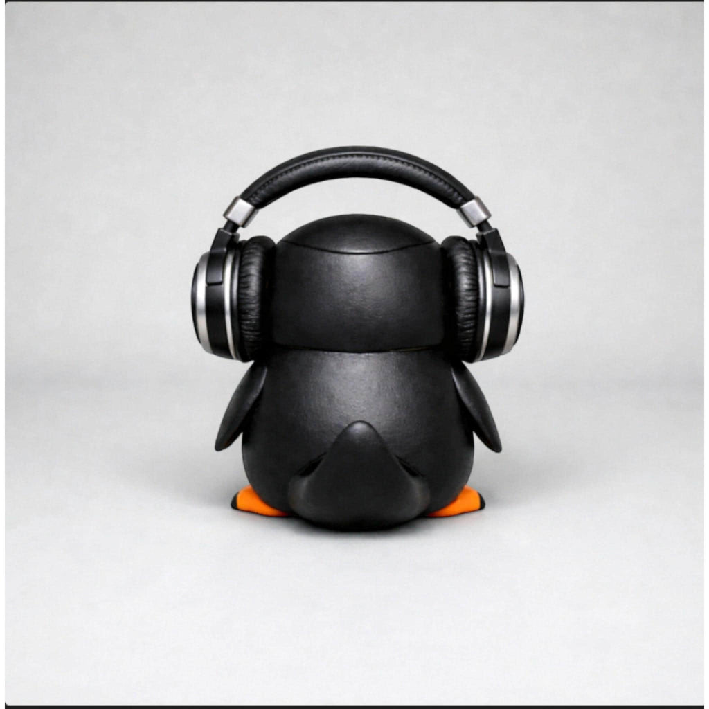 Penguin Headphone Stand, 3D Printed Headset Holder for Gaming Desk __etsy:7696099903
