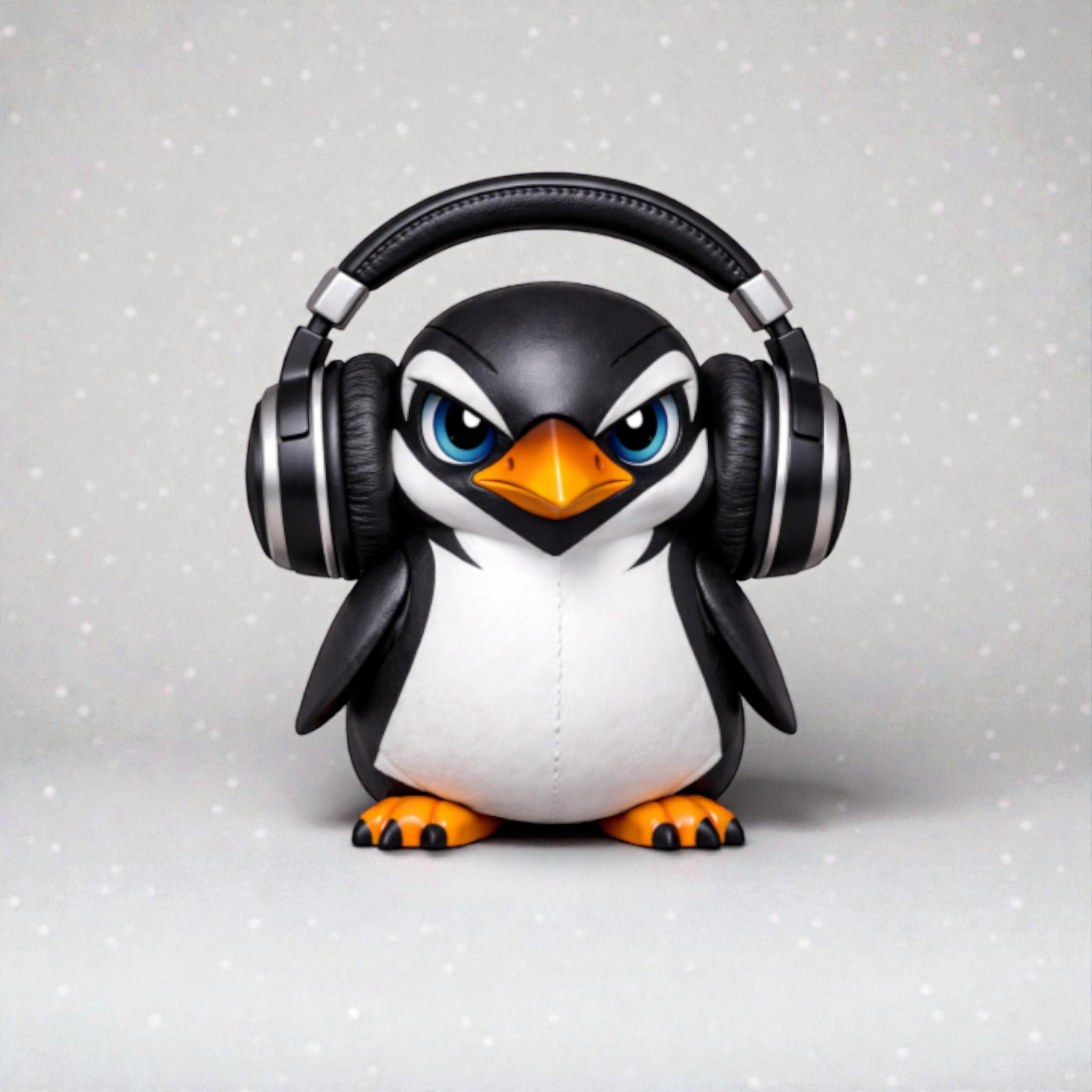 Penguin Headphone Stand, 3D Printed Headset Holder for Gaming Desk __etsy:7696099937
