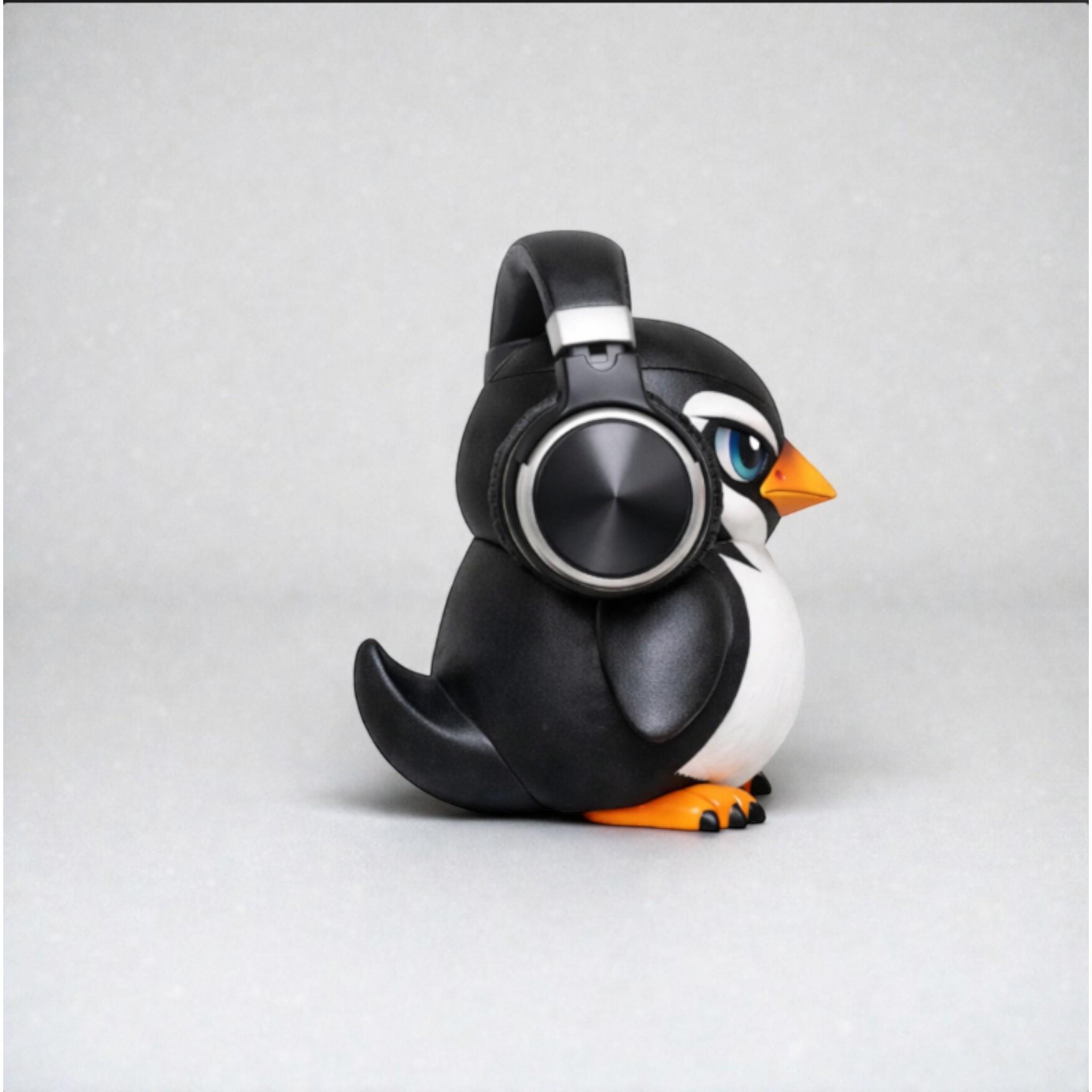 Penguin Headphone Stand, 3D Printed Headset Holder for Gaming Desk – 3D printed headphone stand detail 10