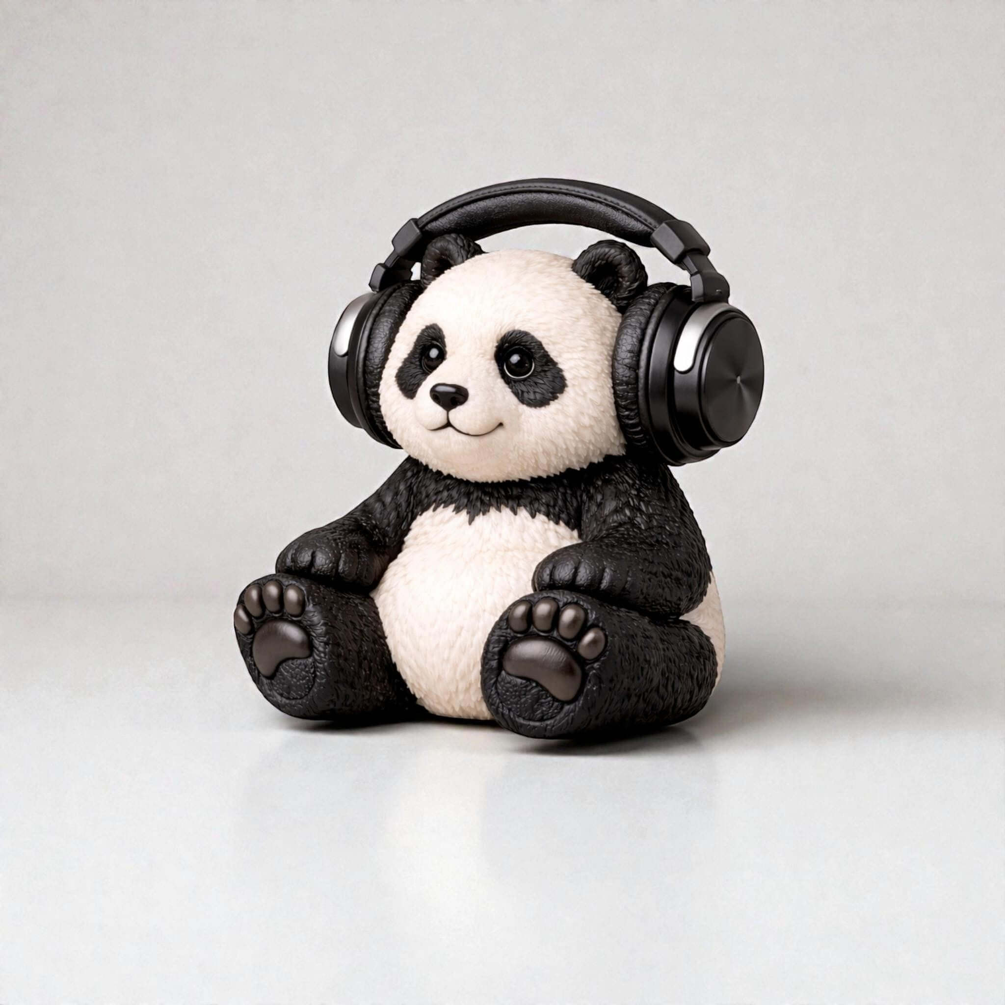 Panda Headphone Stand – 3D Printed Gaming Desk Organizer – 3D printed headphone stand detail 13