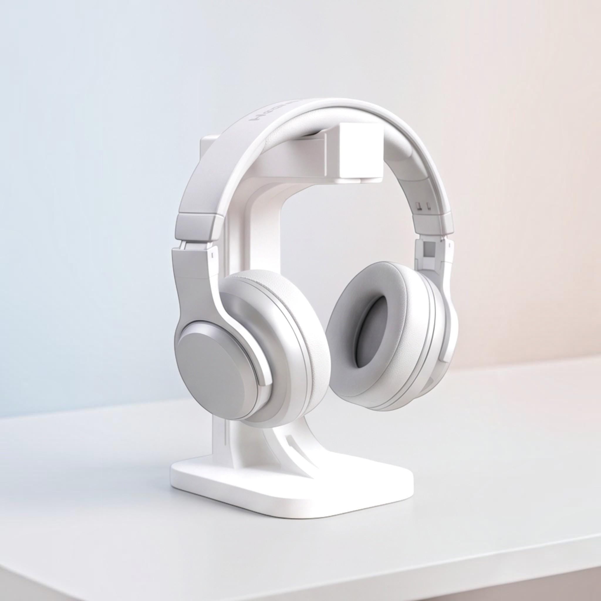 Minimalist Gaming Headset Stand – 3D Printed Desk Organizer – 3D printed headphone stand detail 5