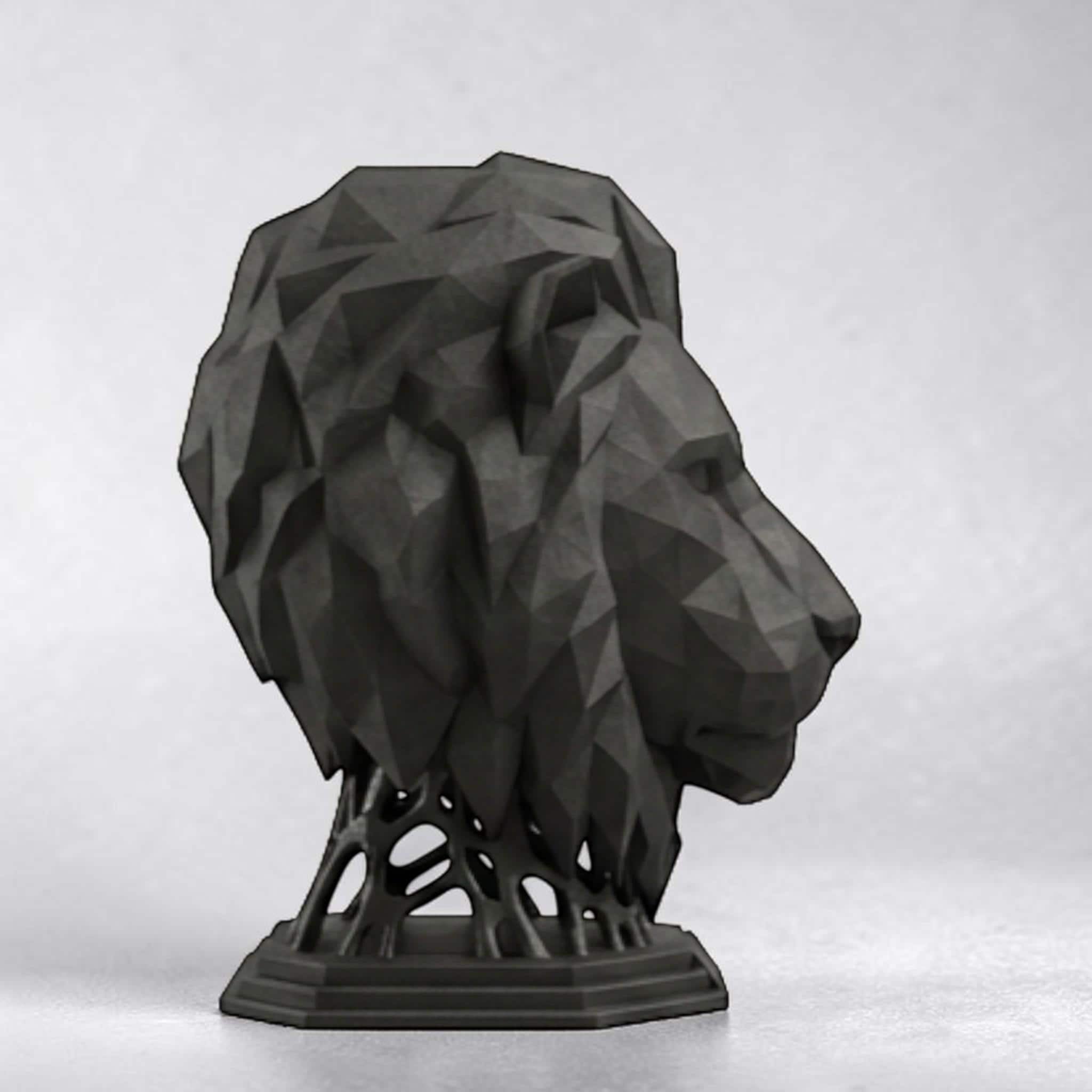 Lion Headphone Holder – Minimalist Gaming Desk Organizer – 3D printed headphone stand detail 16