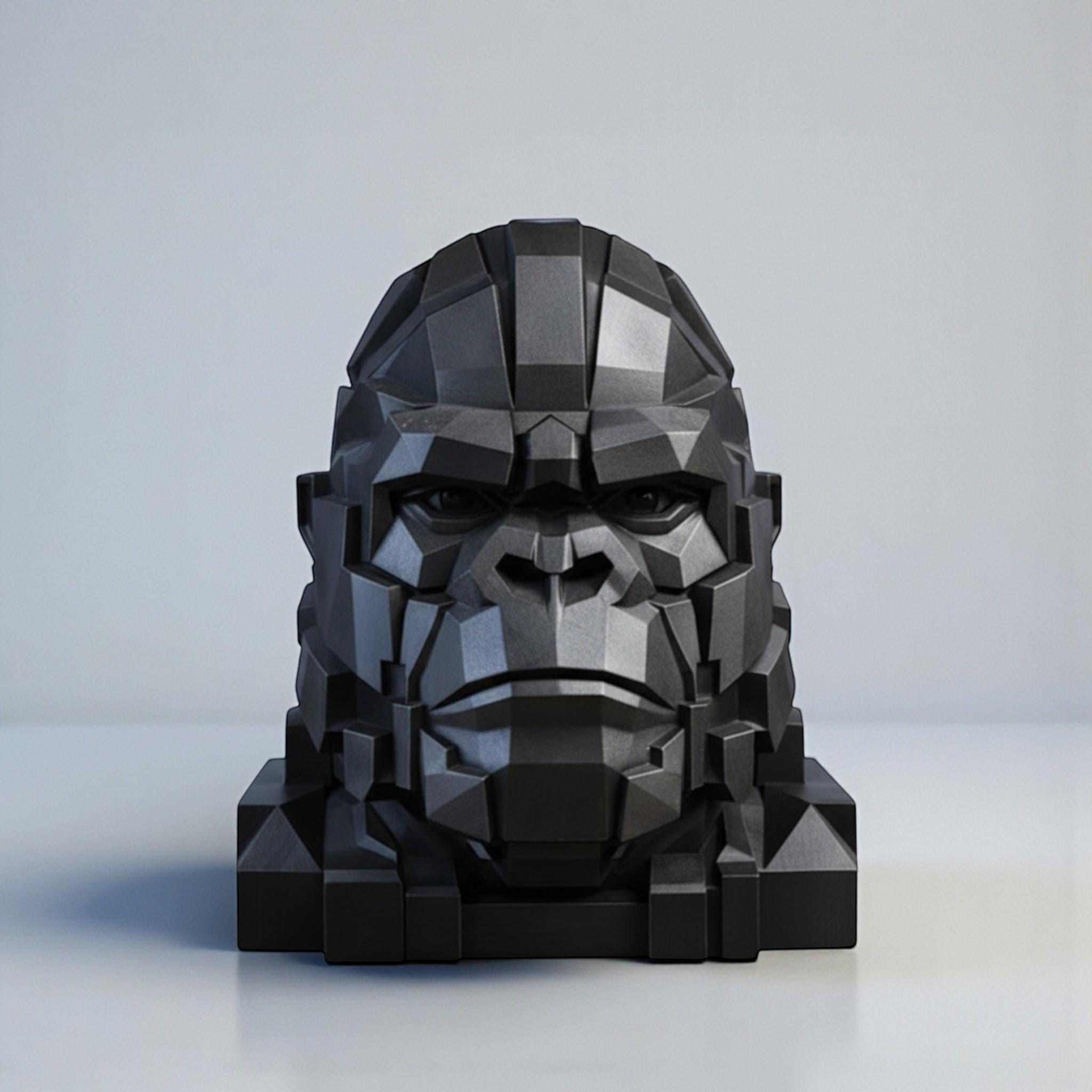 Gorilla Headphone Stand | 3D Printed Gaming Desk Decor – 3D printed headphone stand detail 13