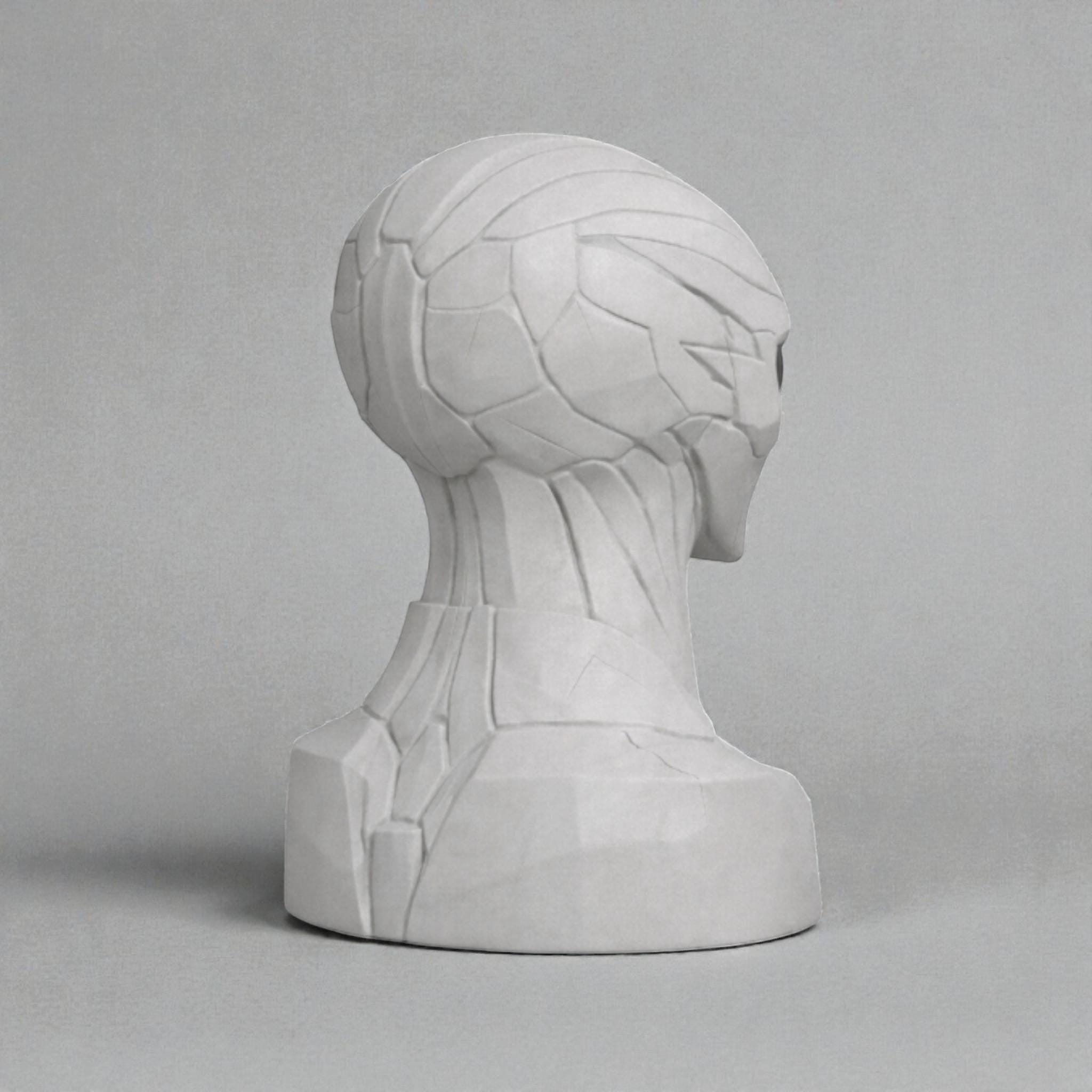 Alien Bust Headphone Stand - Sci Fi Headset Holder & Gamer Desk Decor – 3D printed headphone stand detail 19