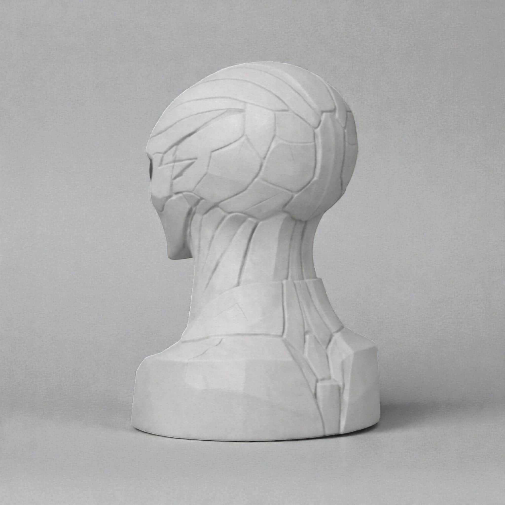 Alien Bust Headphone Stand - Sci Fi Headset Holder & Gamer Desk Decor – 3D printed headphone stand detail 20