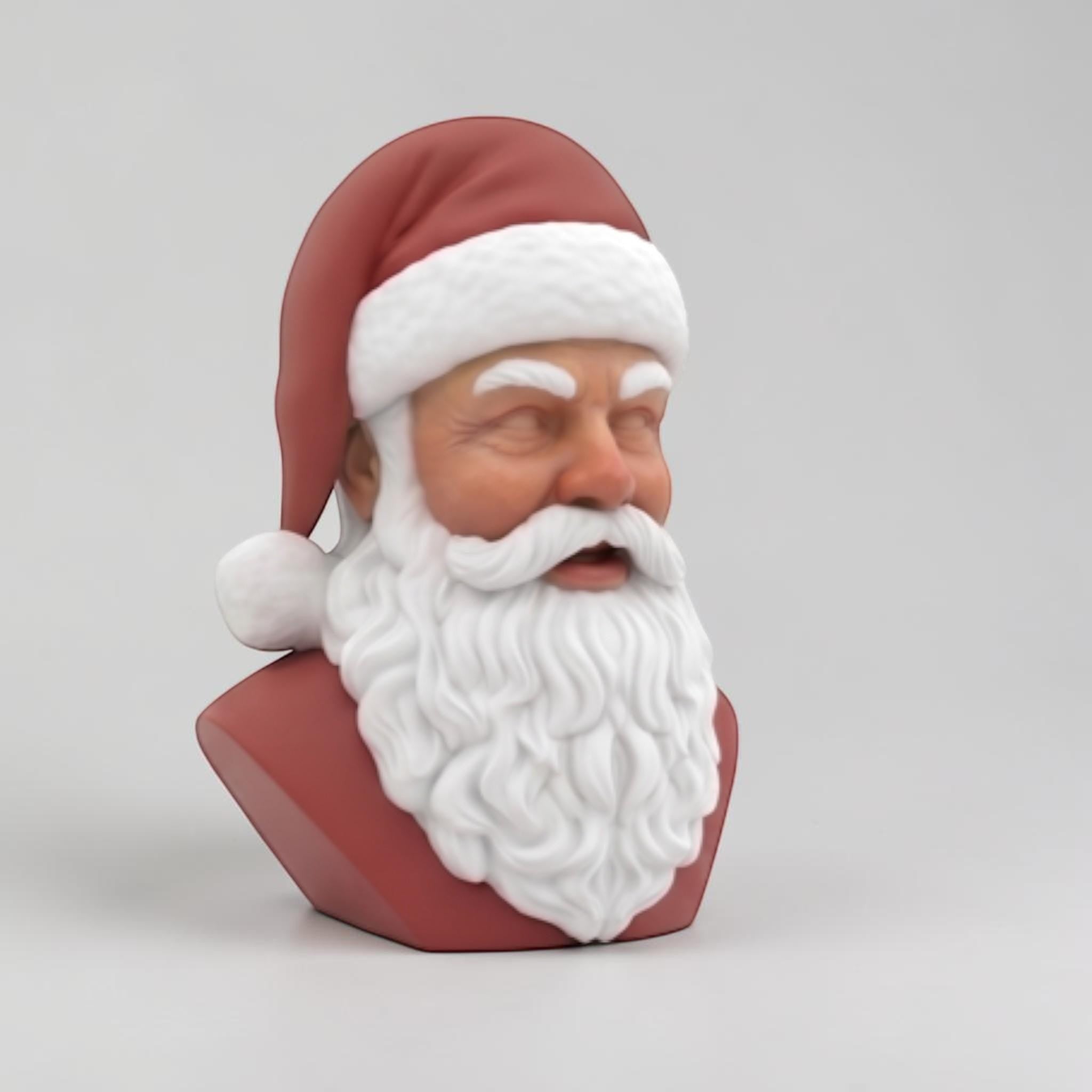 DJ Santa Headphone Stand – Christmas Desk Decor – 3D printed headphone stand detail 4