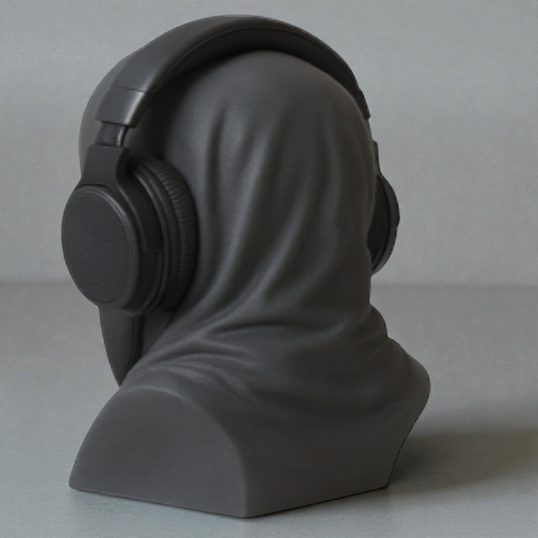 Death Angel Headphone Stand – Gothic Gaming Desk Decor – 3D printed headphone stand detail 12