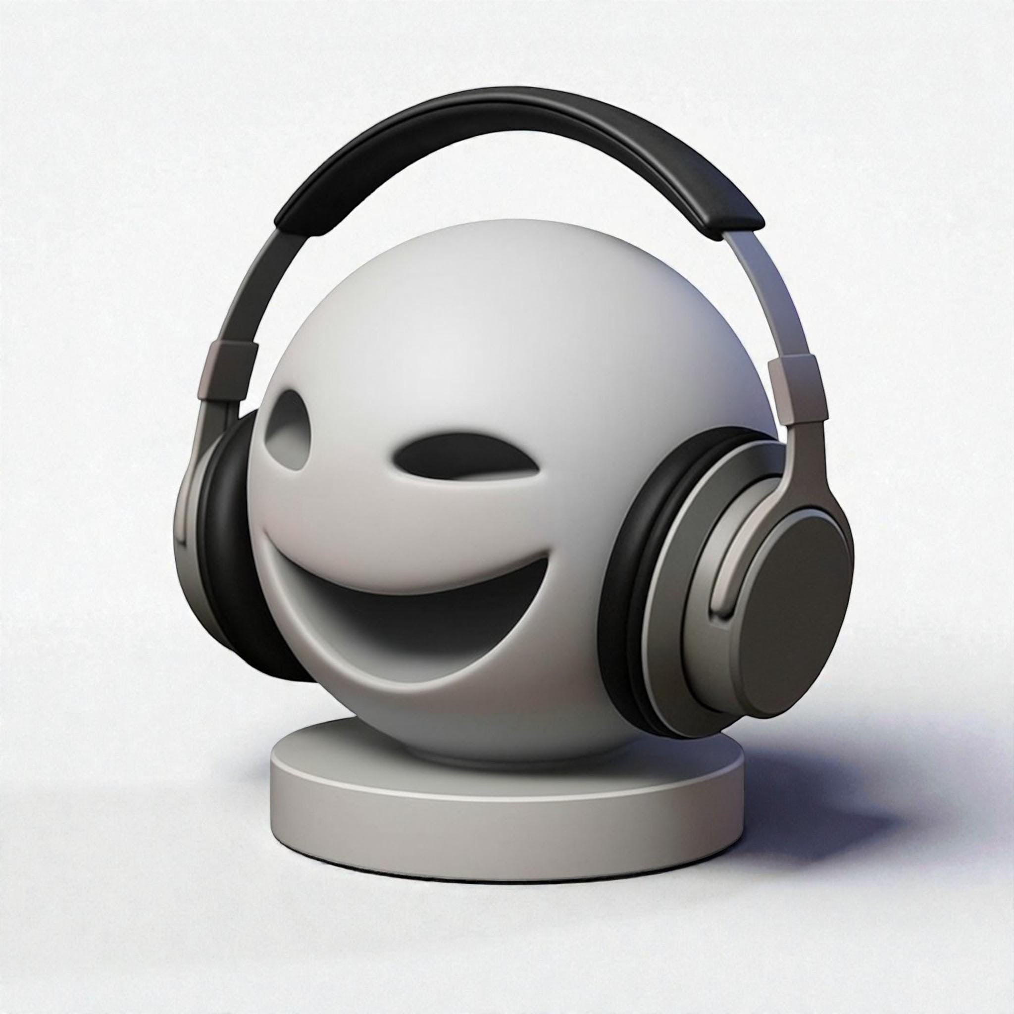 Smiley Headphone Stand – 3D Printed Minimalist Gaming Desk Organizer – 3D printed headphone stand detail 16