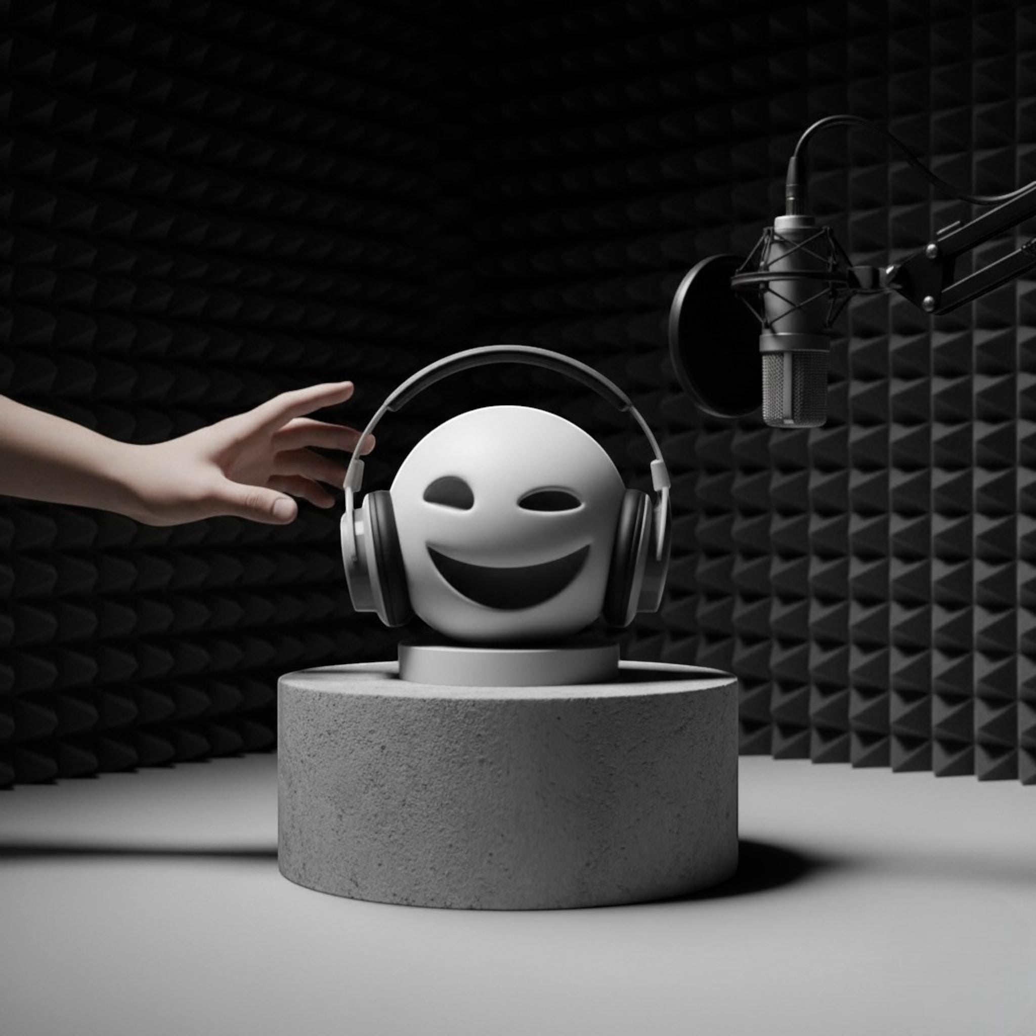 Smiley Headphone Stand – 3D Printed Minimalist Gaming Desk Organizer – 3D printed headphone stand detail 6