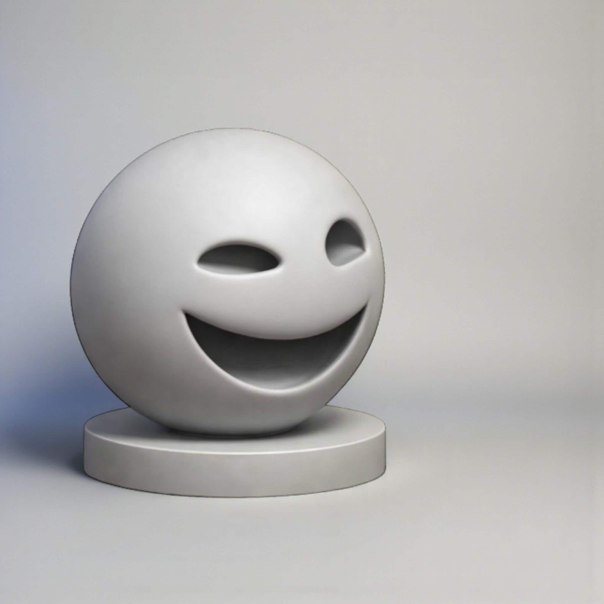 Smiley Headphone Stand – 3D Printed Minimalist Gaming Desk Organizer – 3D printed headphone stand detail 10