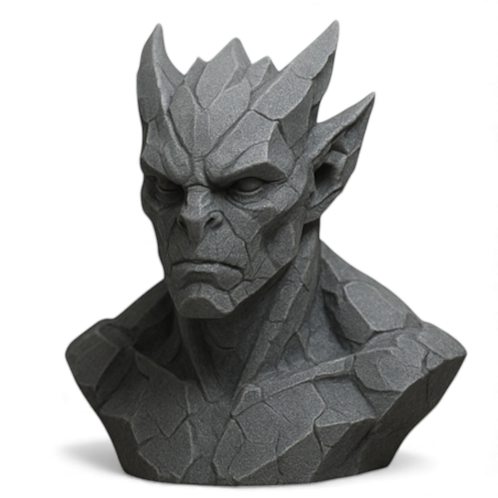 3D Printed Gargoyle Headphone Stand, Gaming Desktop Accessory – 3D printed headphone stand detail 15