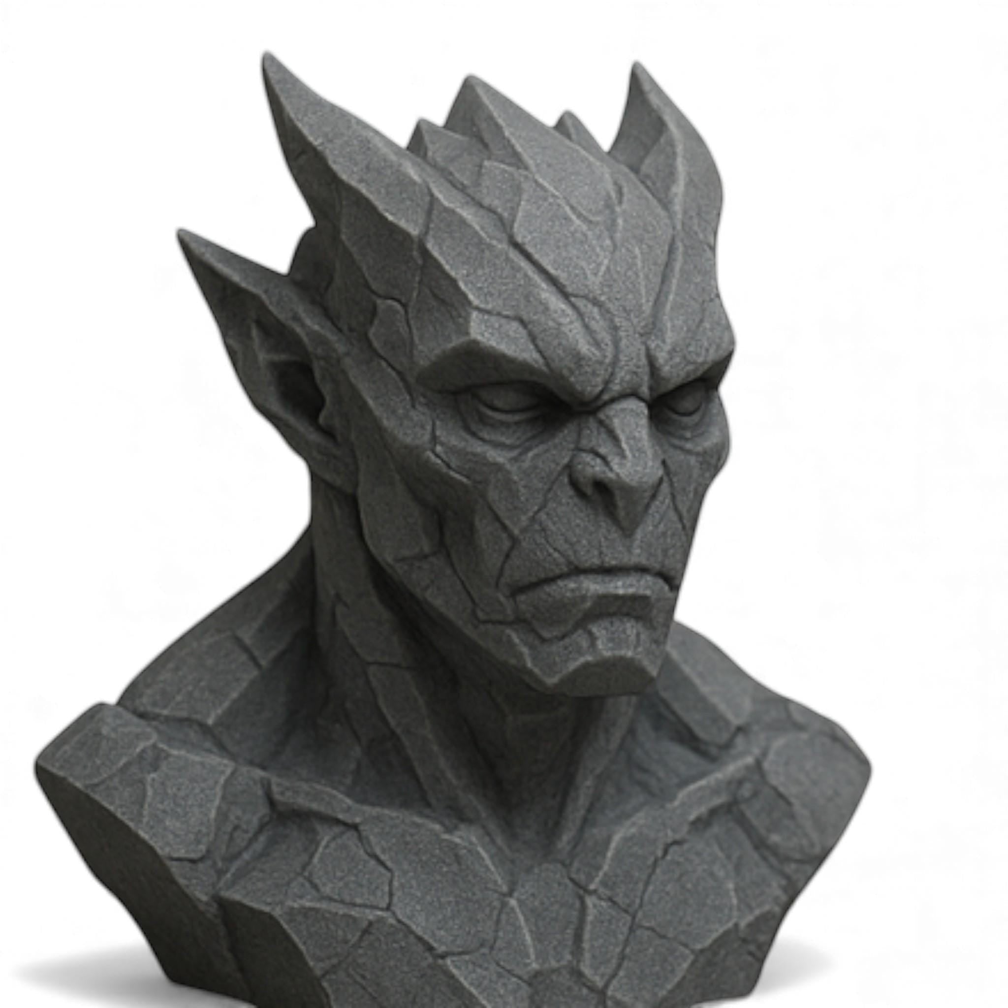 3D Printed Gargoyle Headphone Stand, Gaming Desktop Accessory – 3D printed headphone stand detail 17