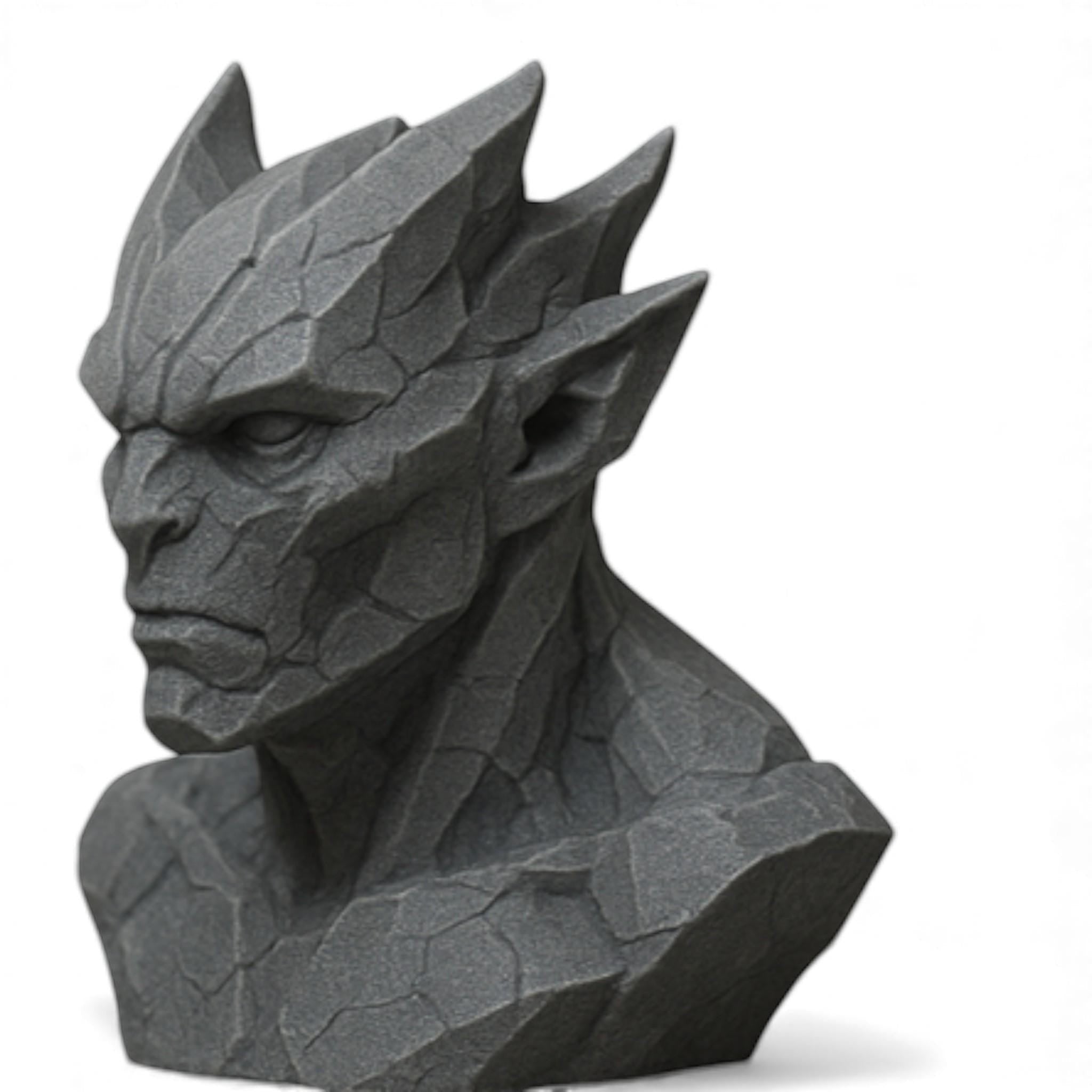 3D Printed Gargoyle Headphone Stand, Gaming Desktop Accessory – 3D printed headphone stand detail 19