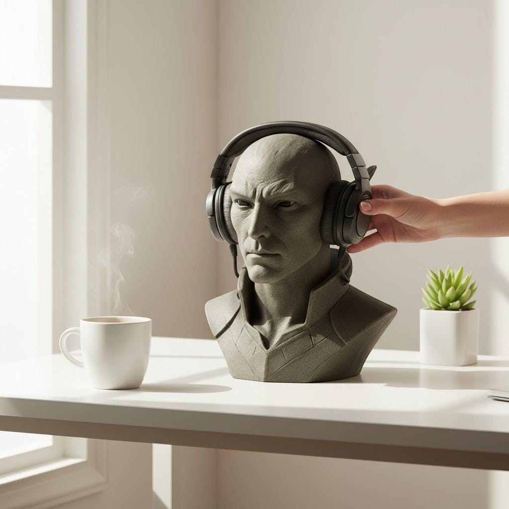 3D Printed Elf Headset Stand, Gaming Accessory – 3D printed headphone stand detail 4