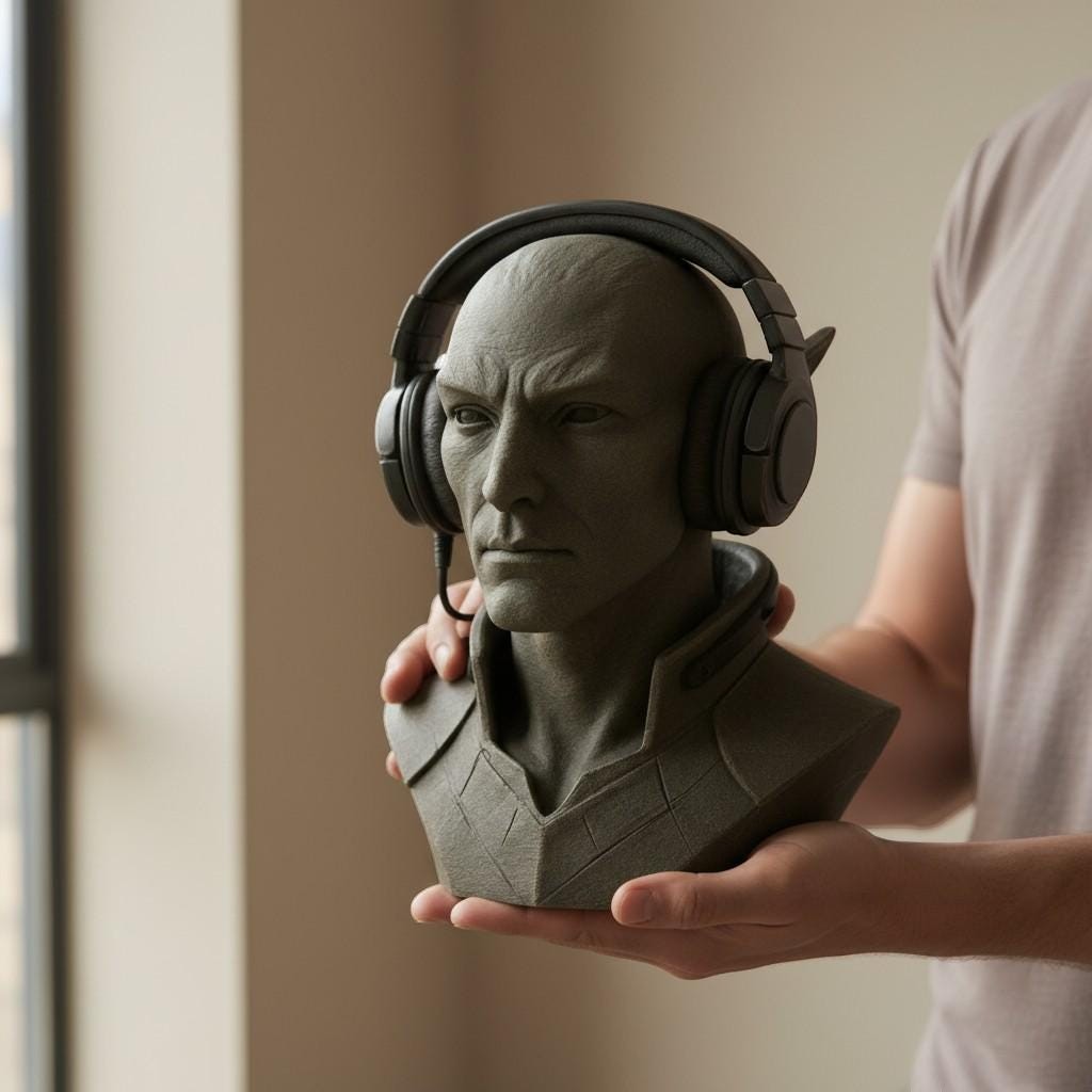 3D Printed Elf Headset Stand, Gaming Accessory – 3D printed headphone stand detail 5