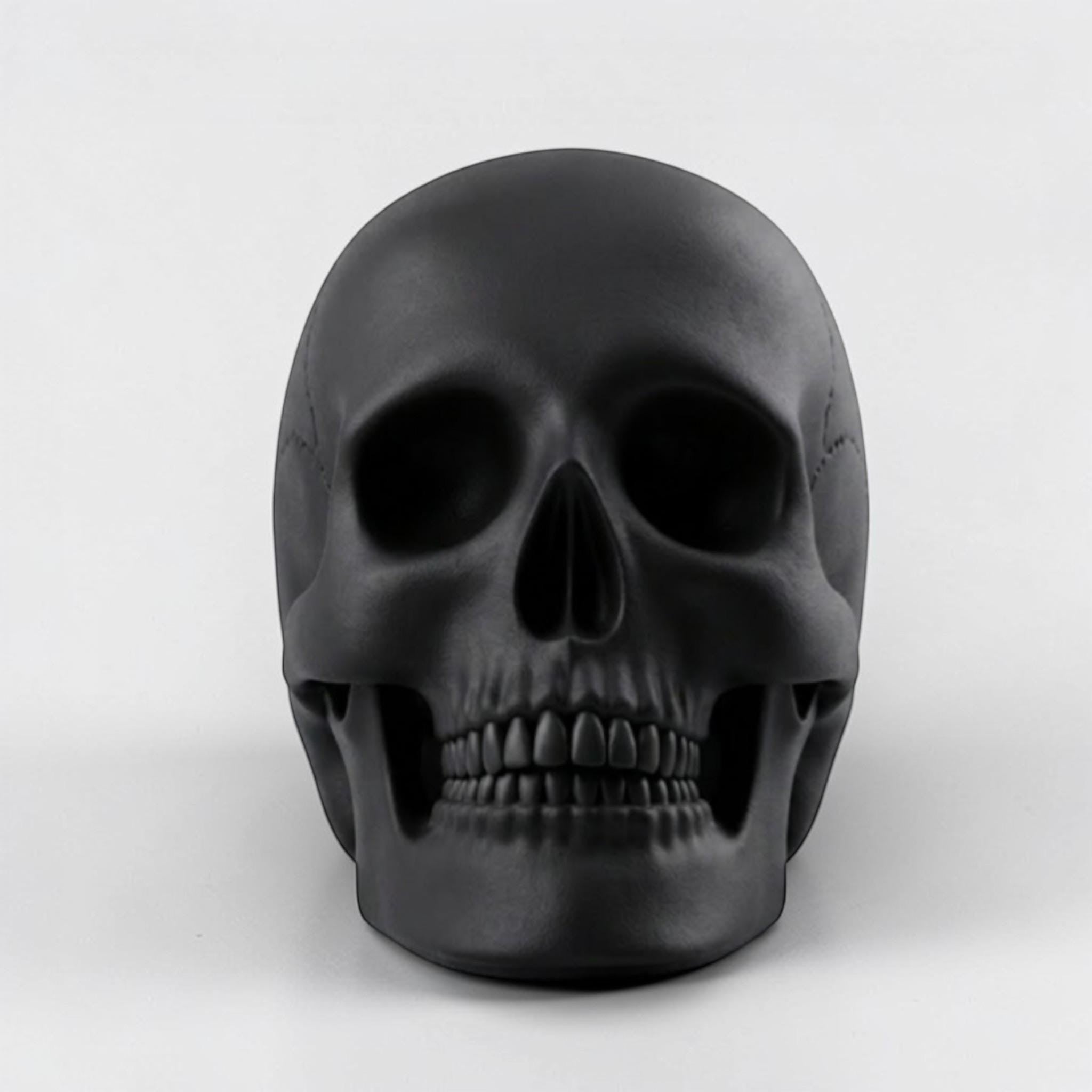 Skull Headphone Stand – Gothic Horror Desk Decor for Gamers – 3D printed headphone stand detail 11