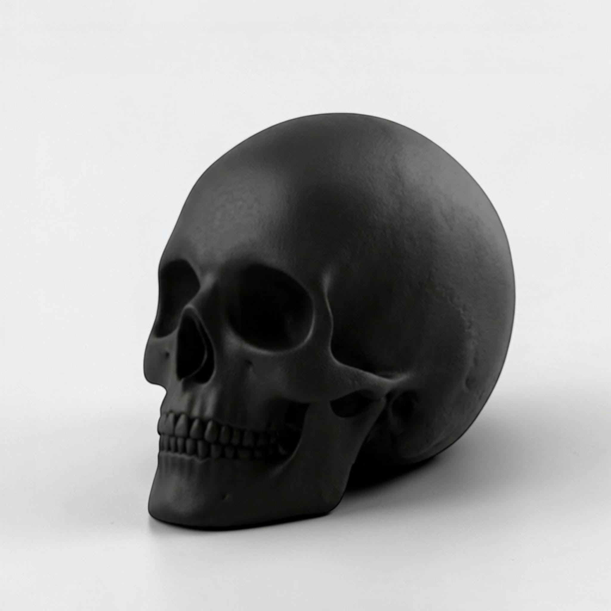 Skull Headphone Stand – Gothic Horror Desk Decor for Gamers – 3D printed headphone stand detail 16