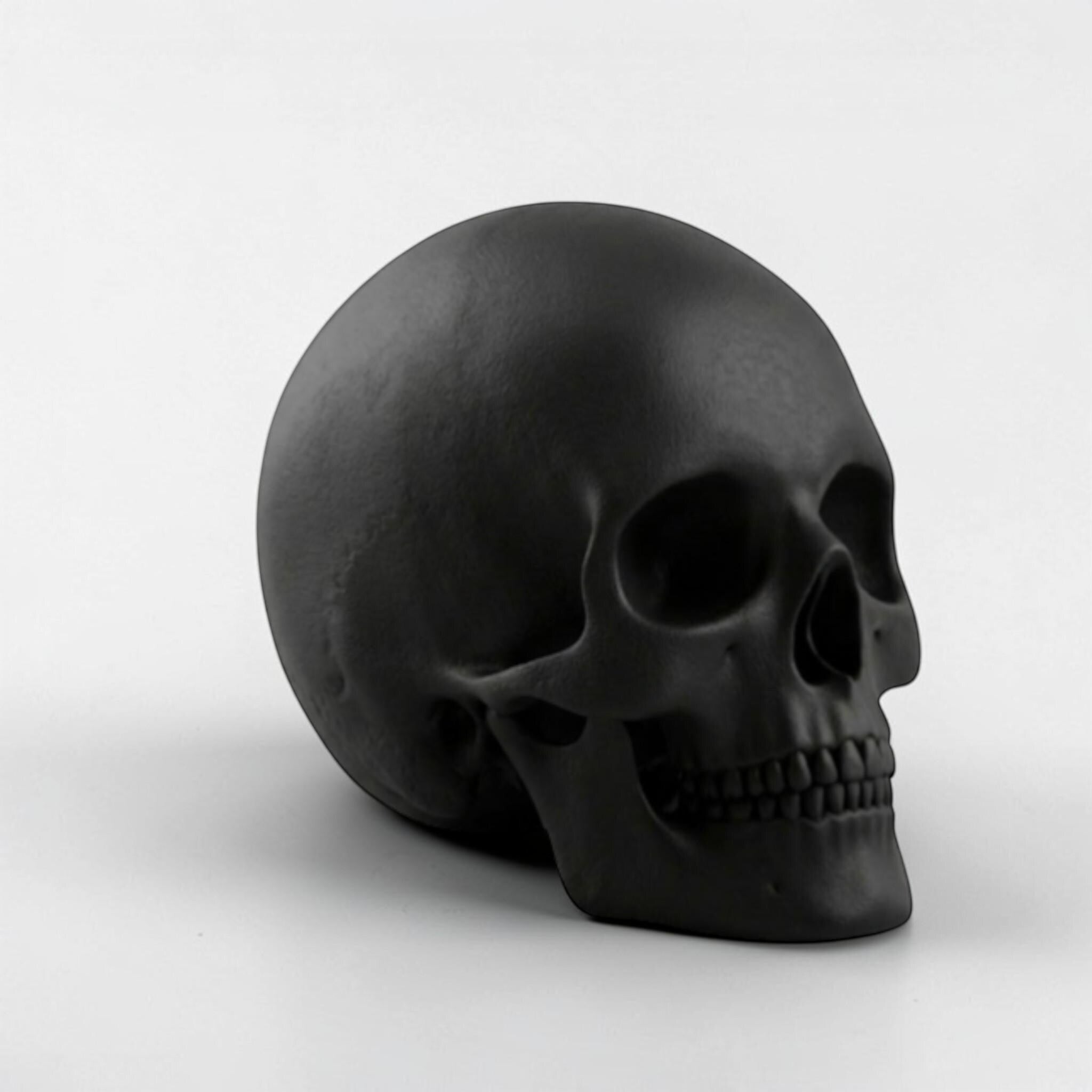 Skull Headphone Stand – Gothic Horror Desk Decor for Gamers – 3D printed headphone stand detail 17