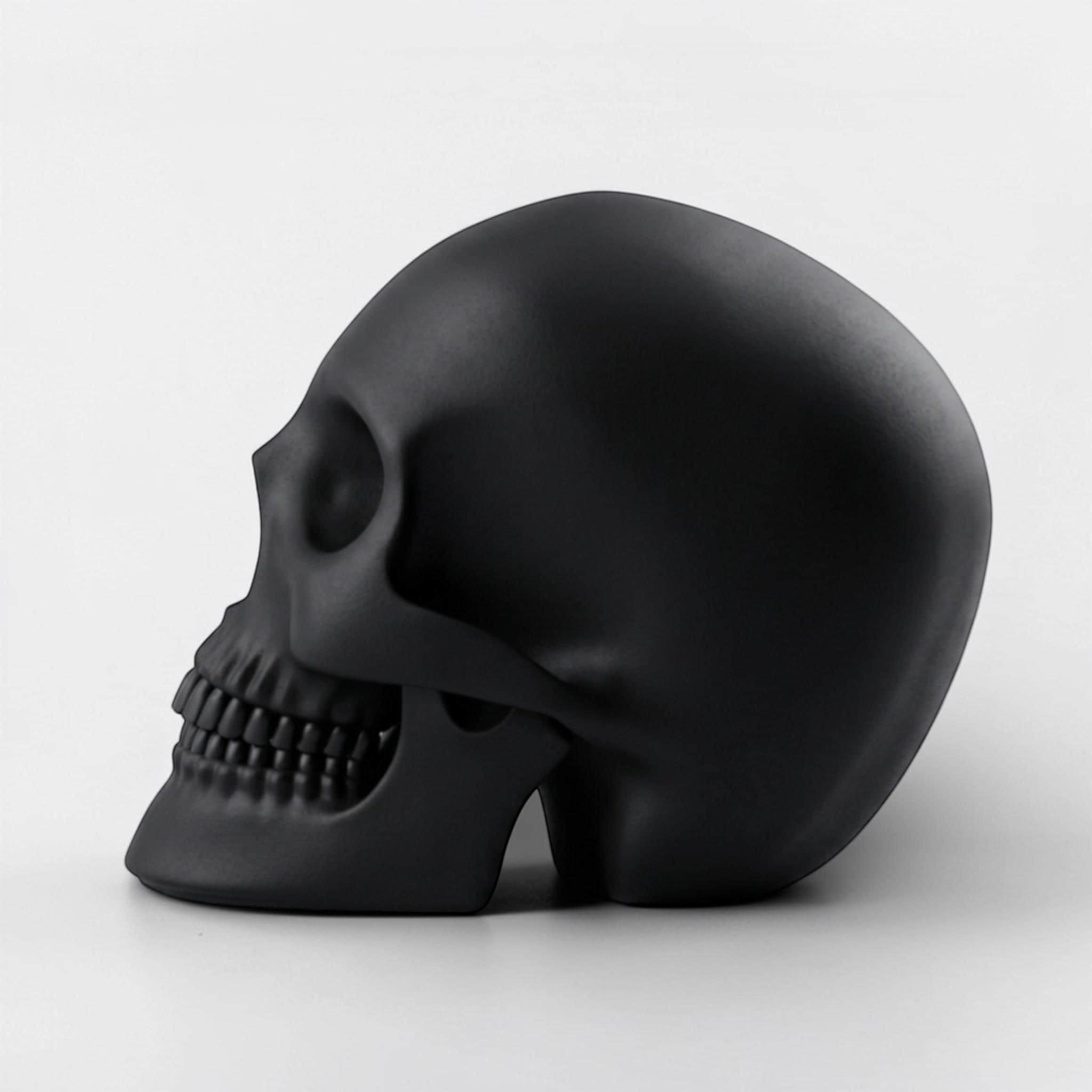 Skull Headphone Stand – Gothic Horror Desk Decor for Gamers – 3D printed headphone stand detail 9